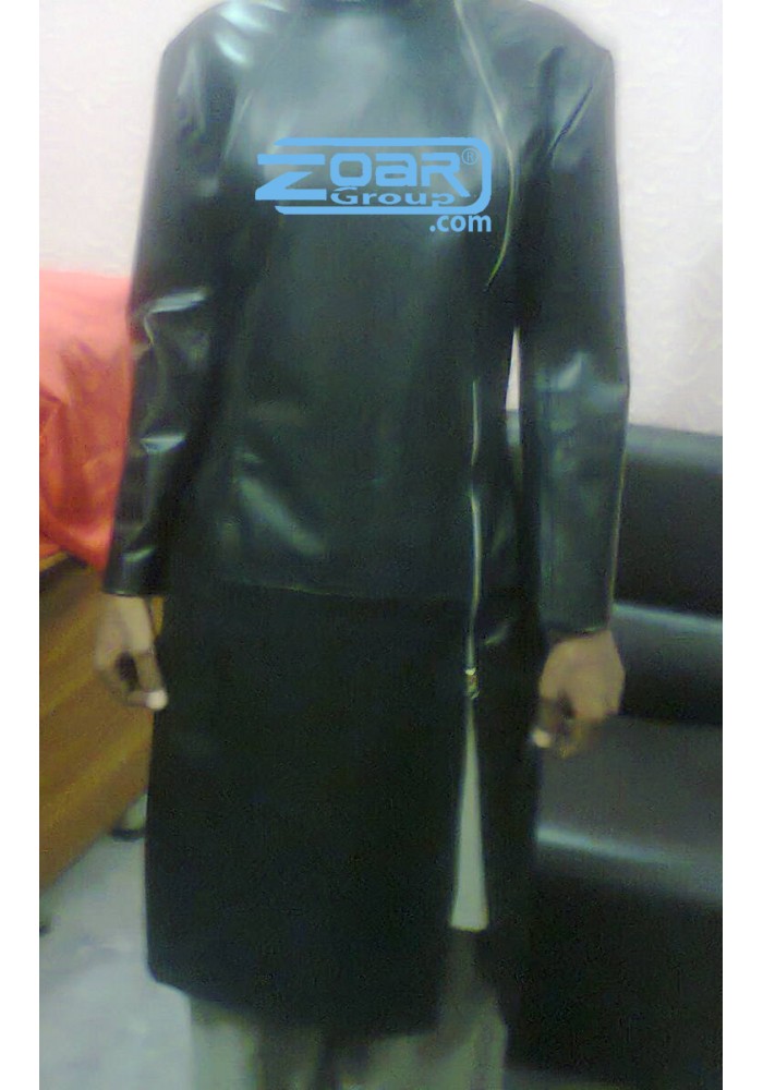 Leather and Pvc Coat
